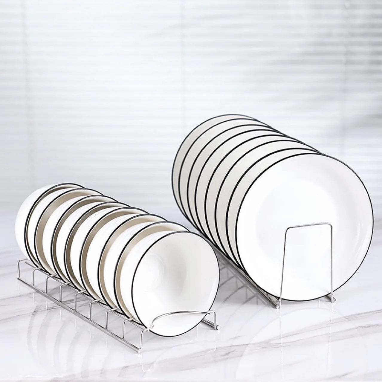 Stainless Steel Kitchen Bowl Dish Organizer