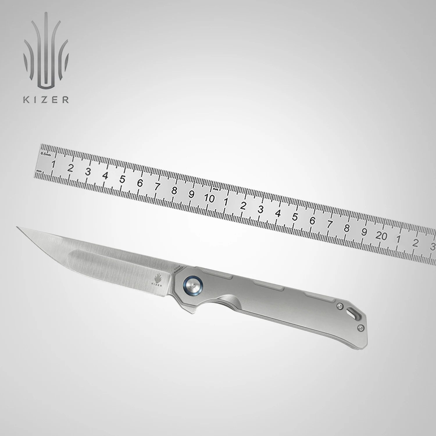 Kizer Tactical Knife, Ki4458T1/T2/T3/T4 Titanium/Carbon Fiber Handle with S35VN Steel Blade Folding Pocket Knife