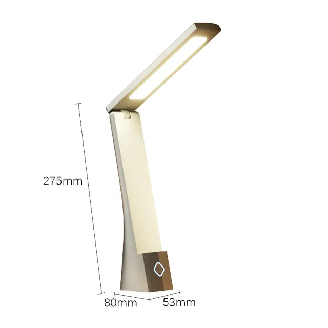 LED Desk Lamp, Charging And Plugging Foldable Table Light