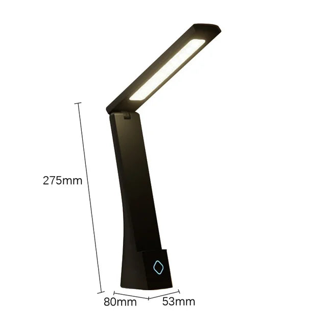 LED Desk Lamp, Charging And Plugging Foldable Table Light