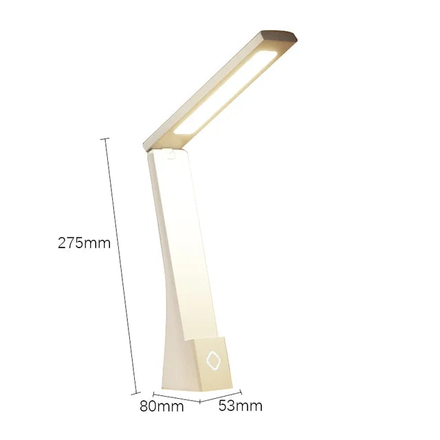 LED Desk Lamp, Charging And Plugging Foldable Table Light