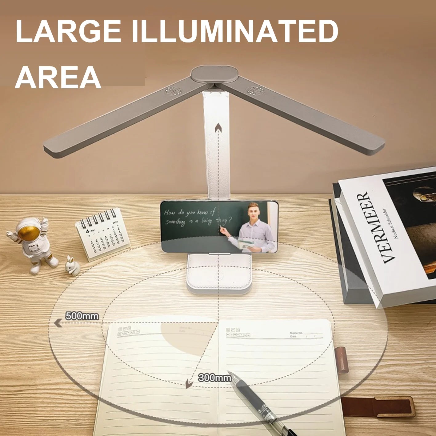 LED Desk Lamp With USB Rechargeable Table