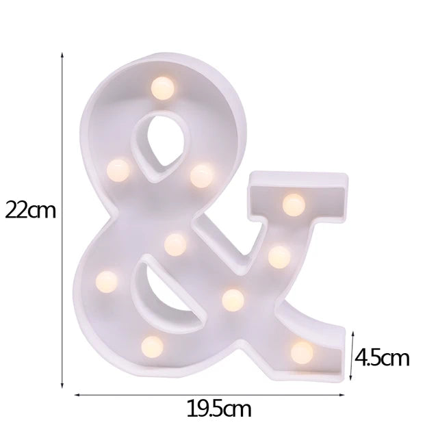 LED Letter & Number Night Light