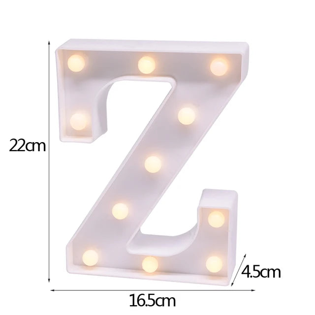 LED Letter & Number Night Light