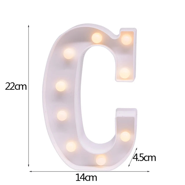 LED Letter & Number Night Light