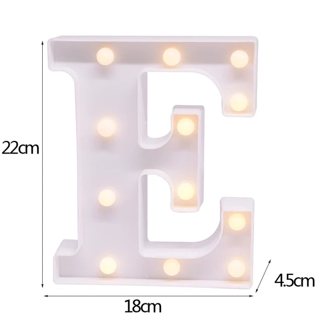 LED Letter & Number Night Light