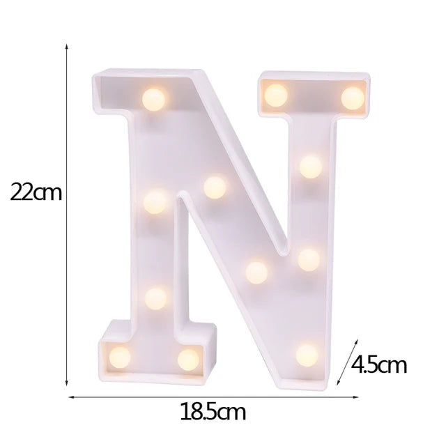 LED Letter & Number Night Light