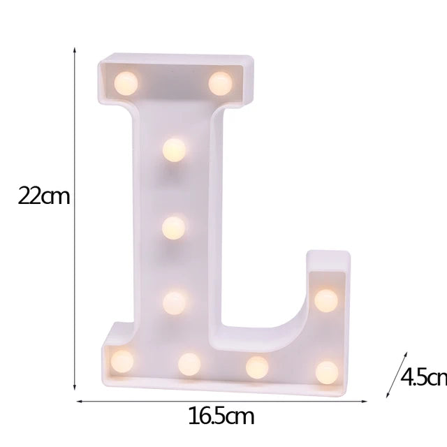 LED Letter & Number Night Light