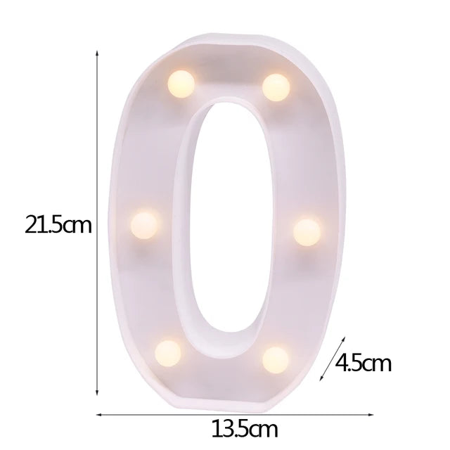 LED Letter & Number Night Light