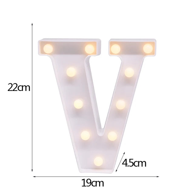 LED Letter & Number Night Light