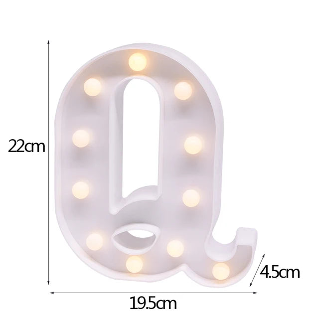 LED Letter & Number Night Light