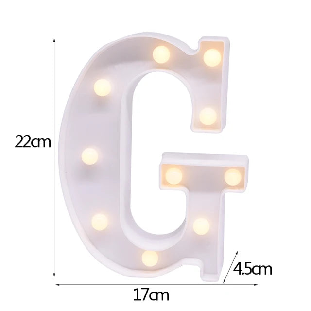 LED Letter & Number Night Light