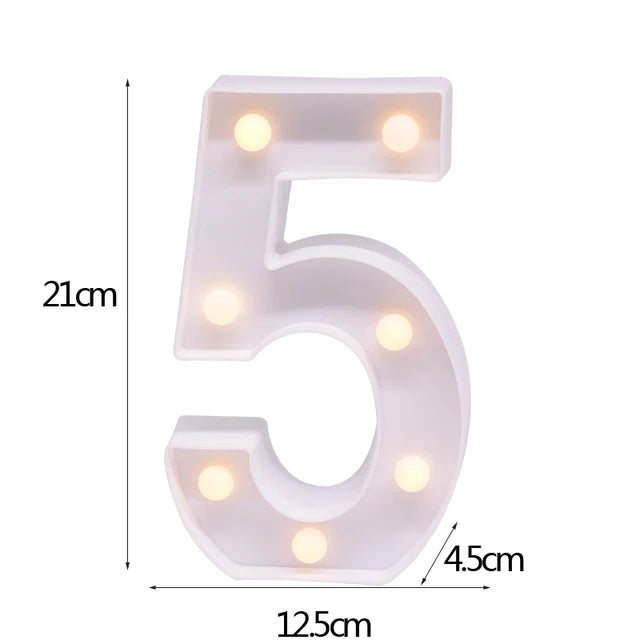 LED Letter & Number Night Light