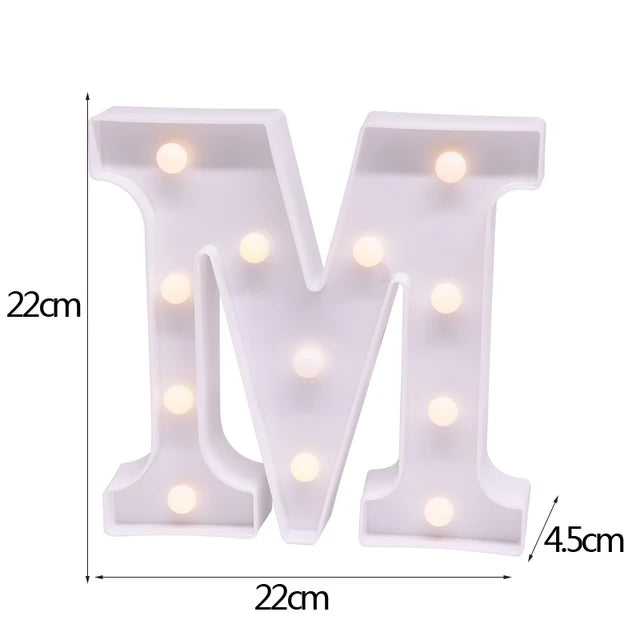 LED Letter & Number Night Light