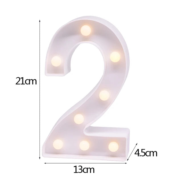 LED Letter & Number Night Light