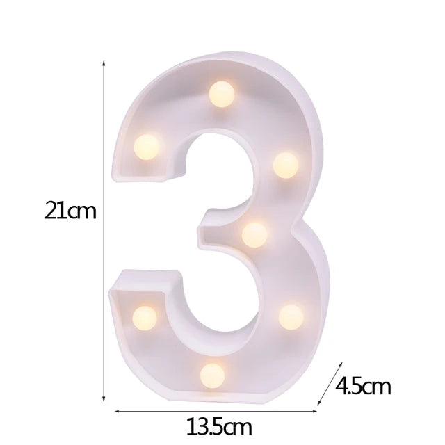 LED Letter & Number Night Light