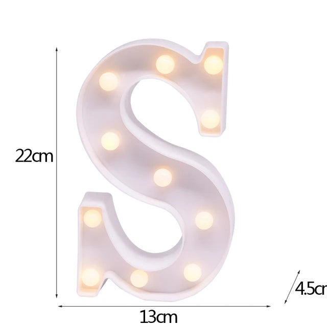 LED Letter & Number Night Light