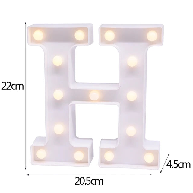 LED Letter & Number Night Light