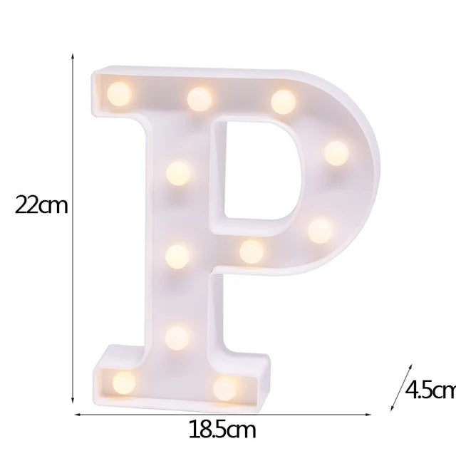 LED Letter & Number Night Light