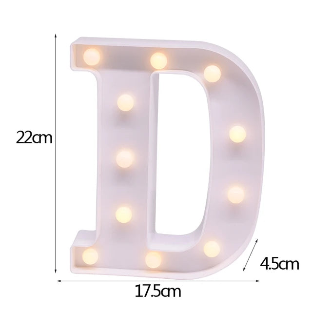 LED Letter & Number Night Light