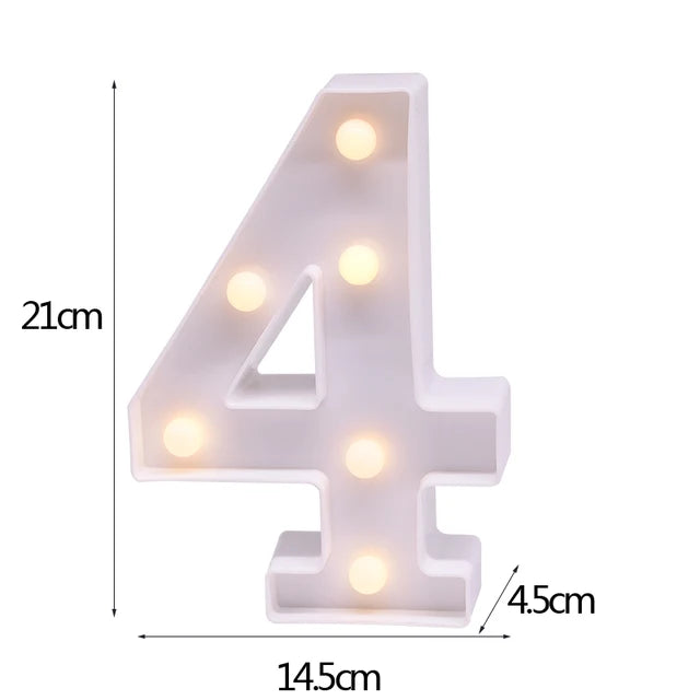 LED Letter & Number Night Light