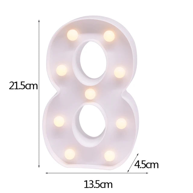 LED Letter & Number Night Light