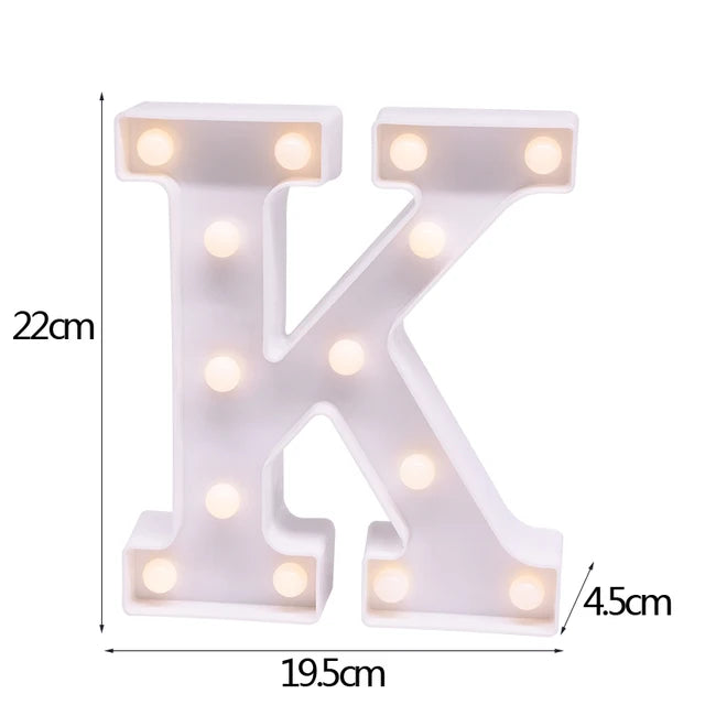 LED Letter & Number Night Light