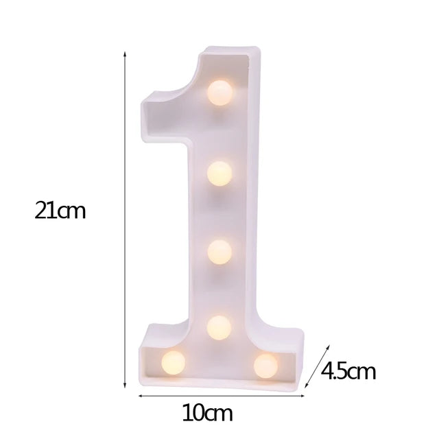 LED Letter & Number Night Light