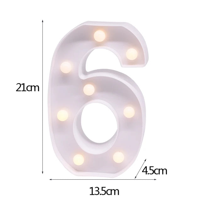 LED Letter & Number Night Light