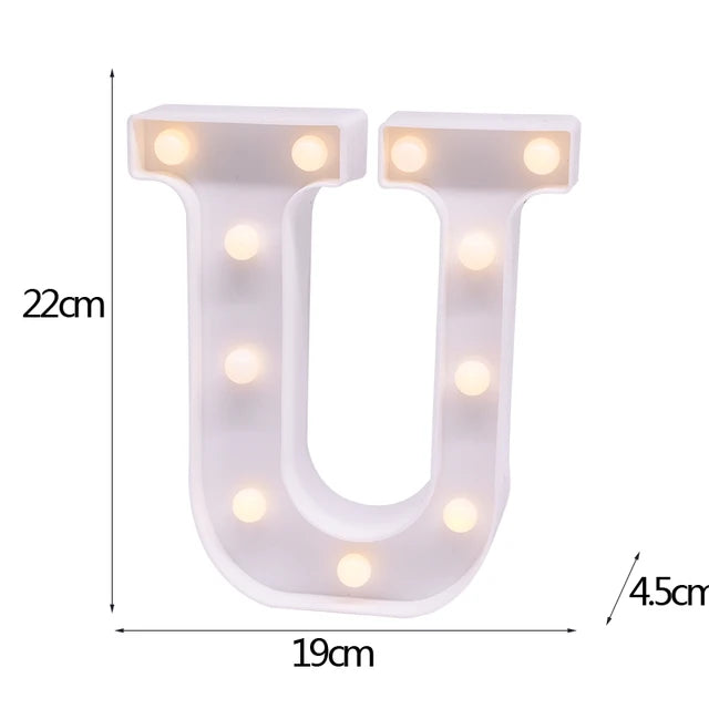 LED Letter & Number Night Light