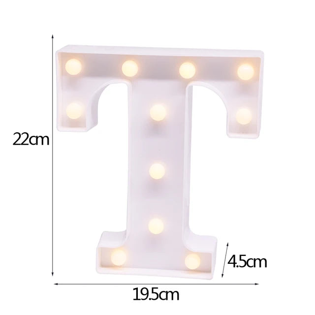 LED Letter & Number Night Light