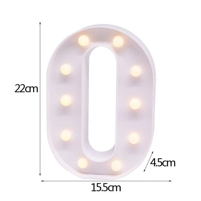 LED Letter & Number Night Light