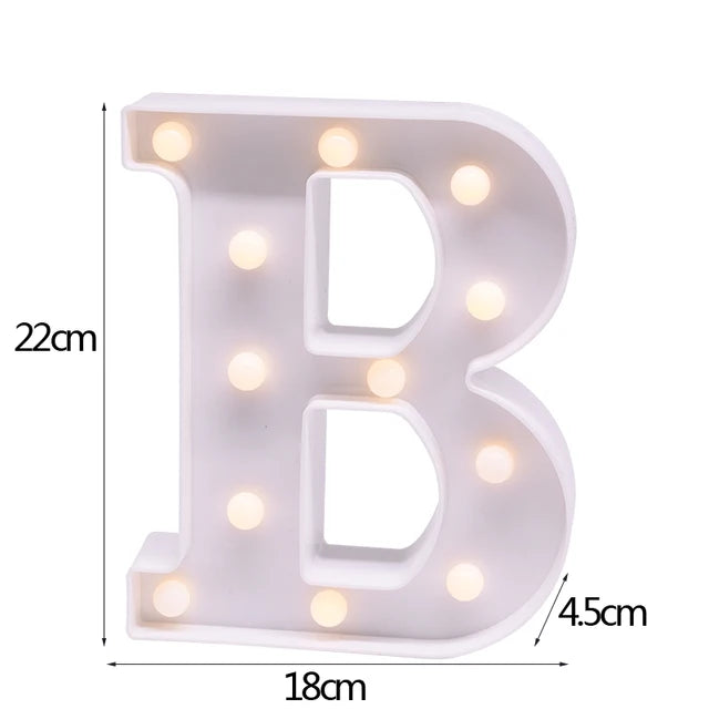 LED Letter & Number Night Light