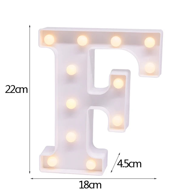 LED Letter & Number Night Light