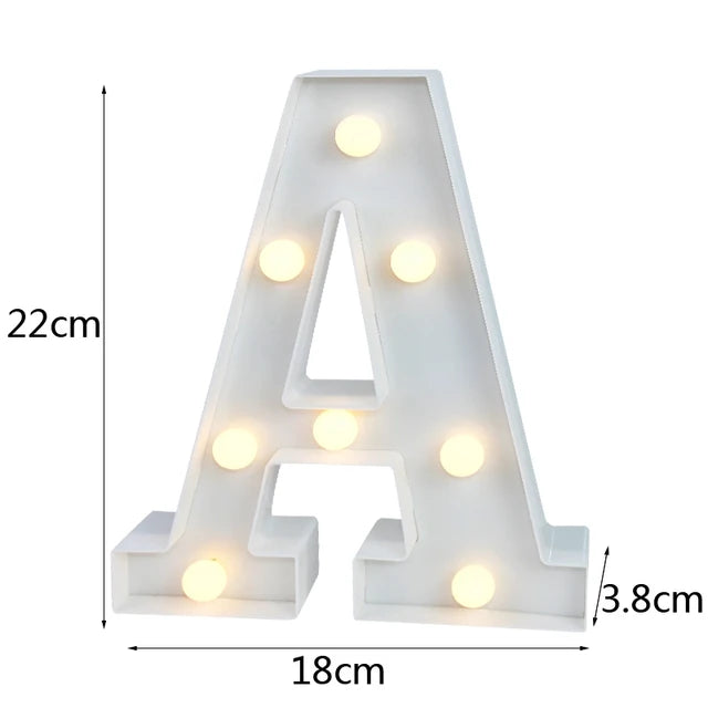 LED Letter & Number Night Light