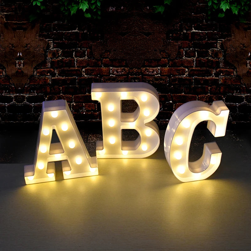 LED Letter & Number Night Light