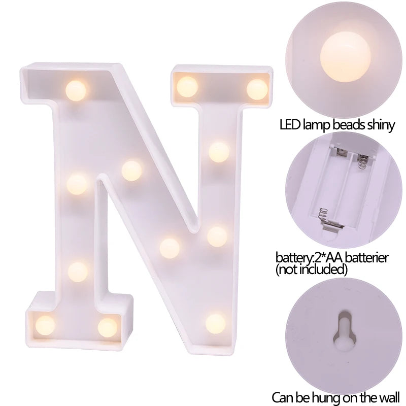 LED Letter & Number Night Light