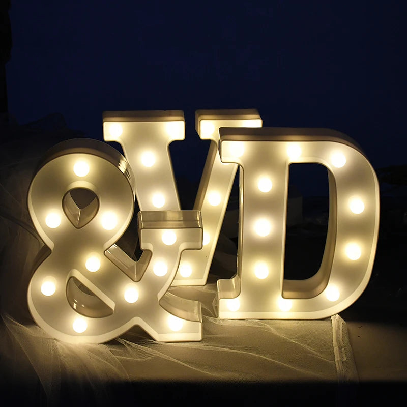 LED Letter & Number Night Light