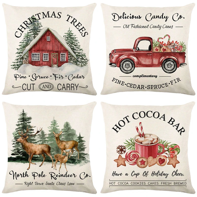 Christmas Pillow Cover 45x45cm