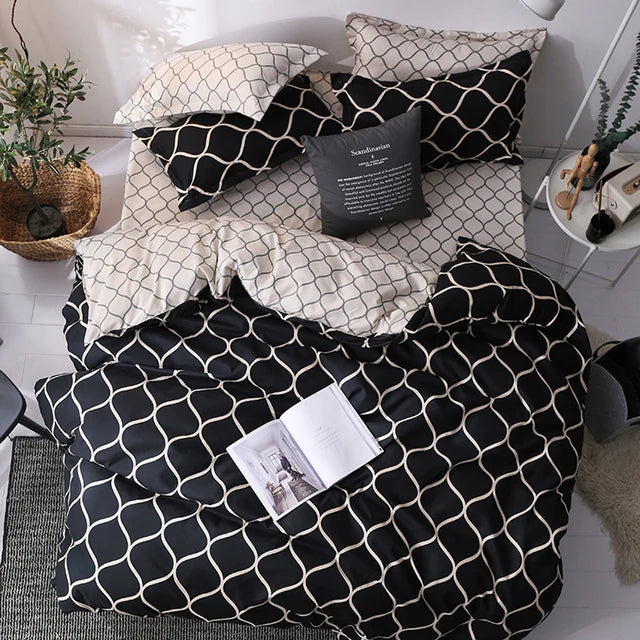 Luxury Bedding Comforter Set with Pillow Case S/M/L