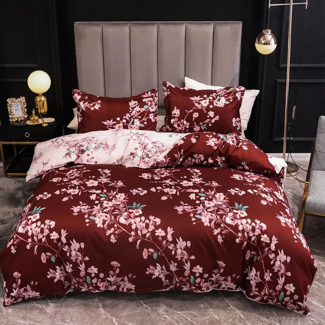 Luxury Bedding Comforter Set with Pillow Case S/M/L