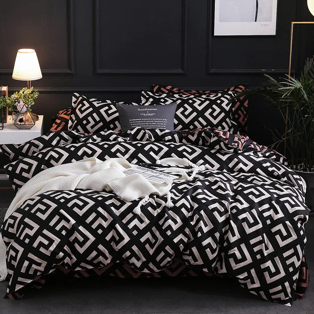 Luxury Bedding Comforter Set with Pillow Case S/M/L