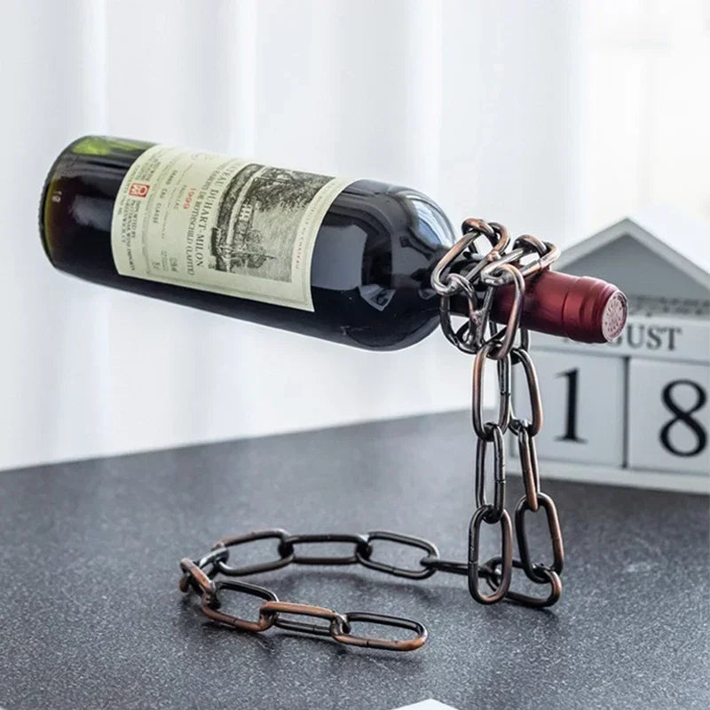 Magical Suspension iron Chain Wine Racks