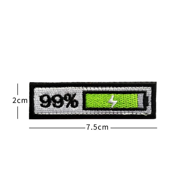 PVC Patch/ Embroidery Mobile phone battery %