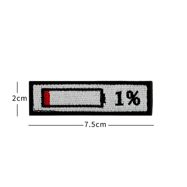 PVC Patch/ Embroidery Mobile phone battery %