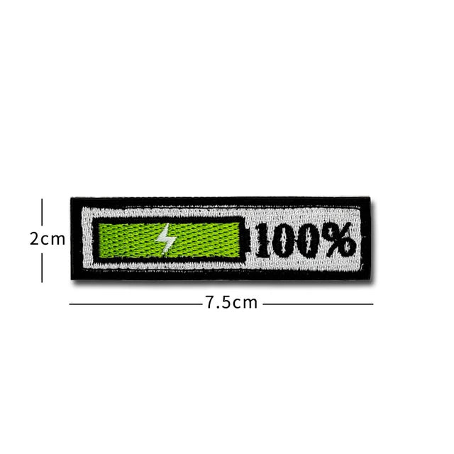 PVC Patch/ Embroidery Mobile phone battery %