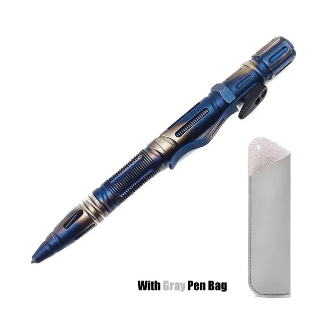 Multi-Function Portable Outdoor Survival Tactical Pen Self Defense Flashlight Emergency Glass Breaker Screwdriver EDC Tool