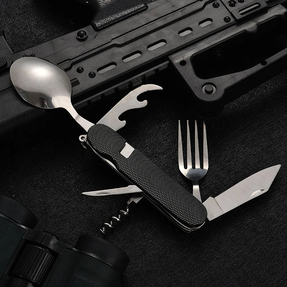 6 In 1 Portable Dinner Swiss Knife