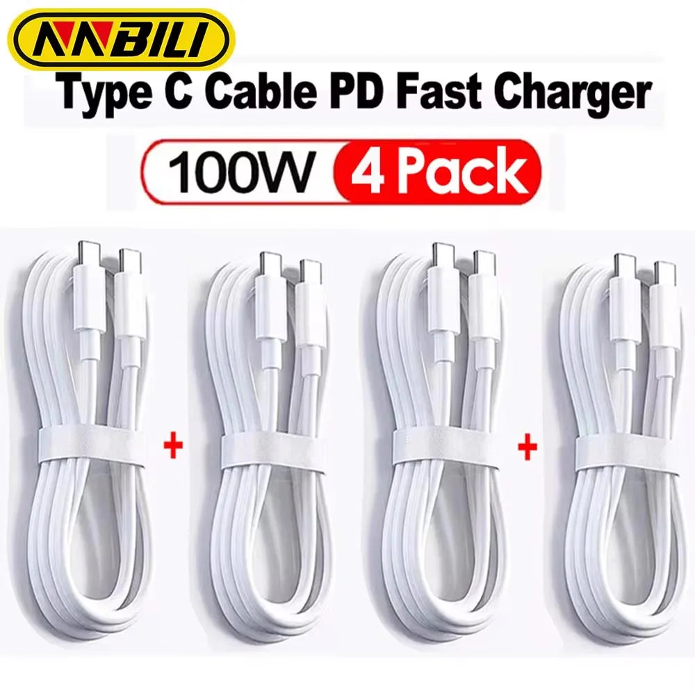 NNBILI 3-4Pcs 100W USB Type C