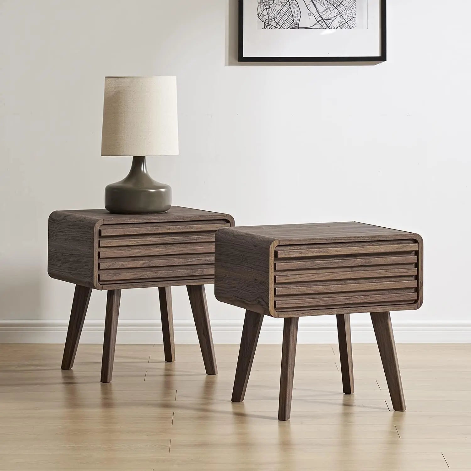 Modern Century Night Stand, Set 2 or 1